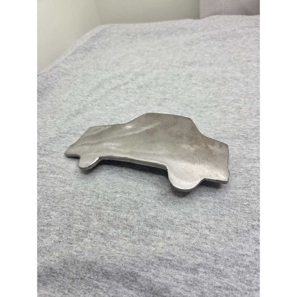Handmade Massive Metal Car Silhouette Belt Buckle Signed Thor One of a Kind Auto - Picture 11 of 11